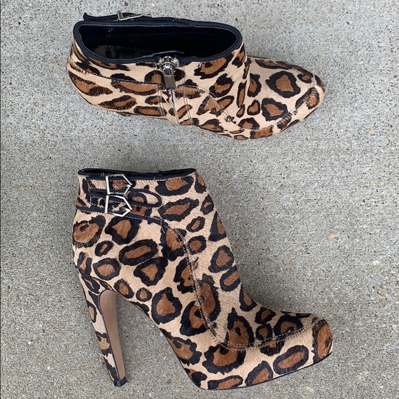 Sam Edelman Kit leopard print ankle boots - Picture 2 of 11